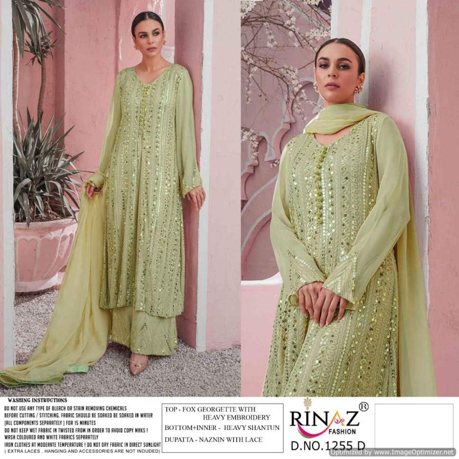 Rinaz 1255 Georgette Wear Pakistani Salwar Kameez Collection